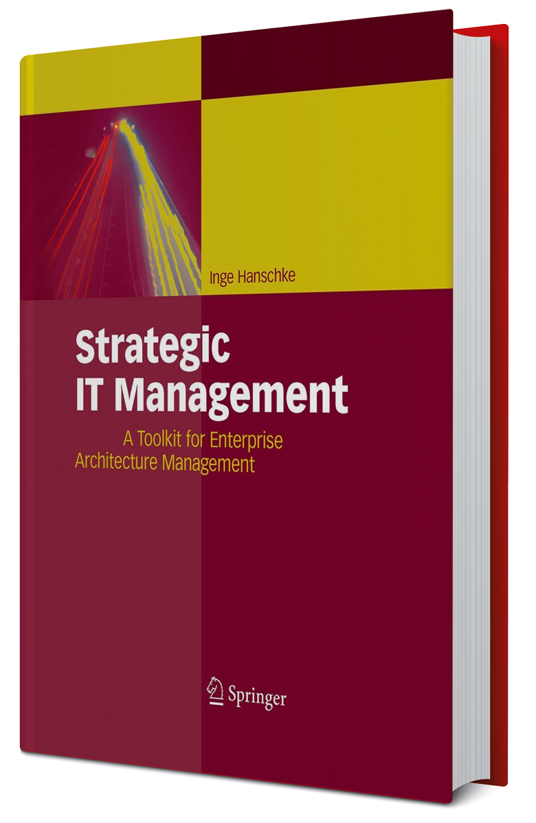 Inge Hanschke "Strategic IT Management – A Toolkit for Enterprise Architecture Management" 1. Auflage., Springer Berlin, Heidelberg © 2010 Springer-Verlag Berlin Heidelberg